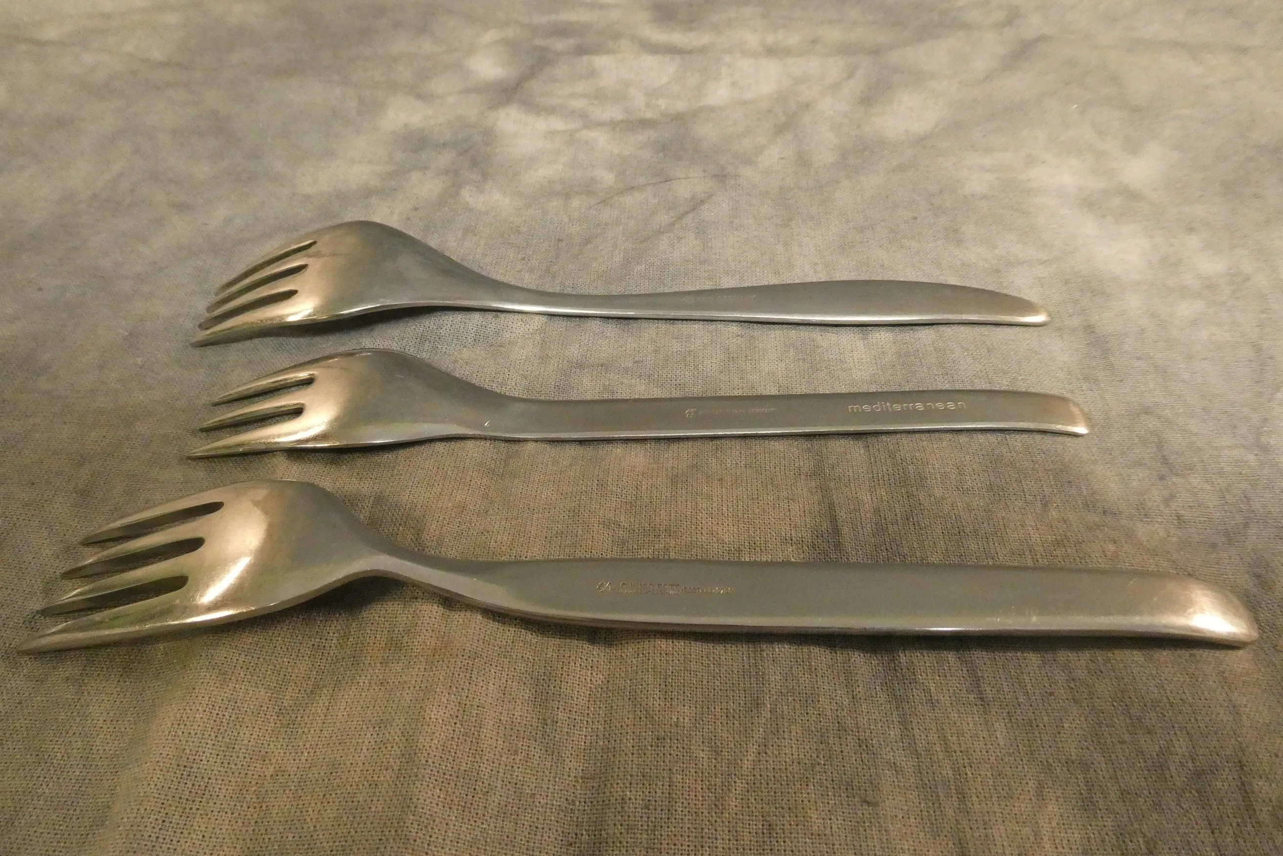 Vintage MCM Stainless Serving Utensils - Set of 8