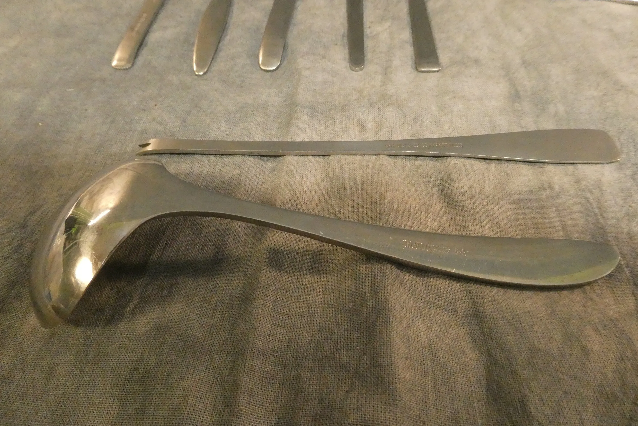 Vintage MCM Stainless Serving Utensils - Set of 8