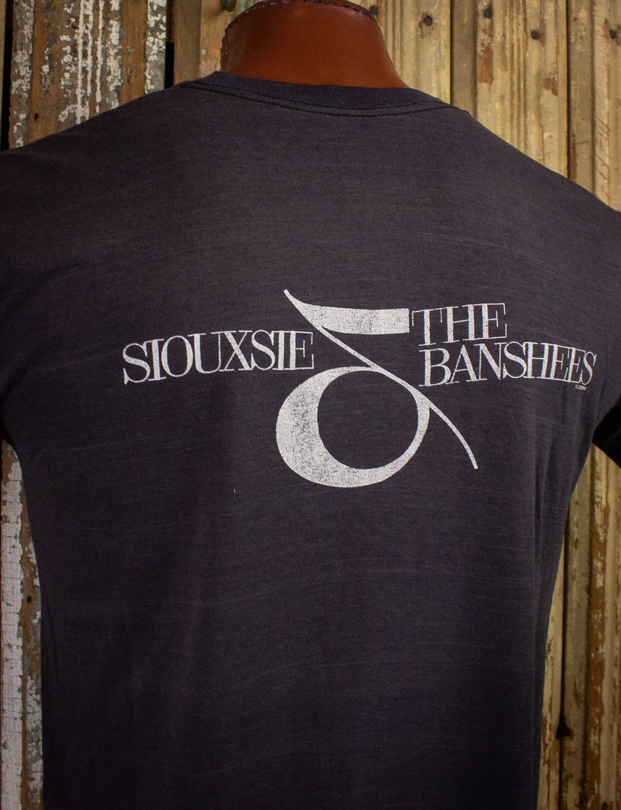 Vintage Siouxsie and The Banshees Concert T Shirt 1980s Black Large