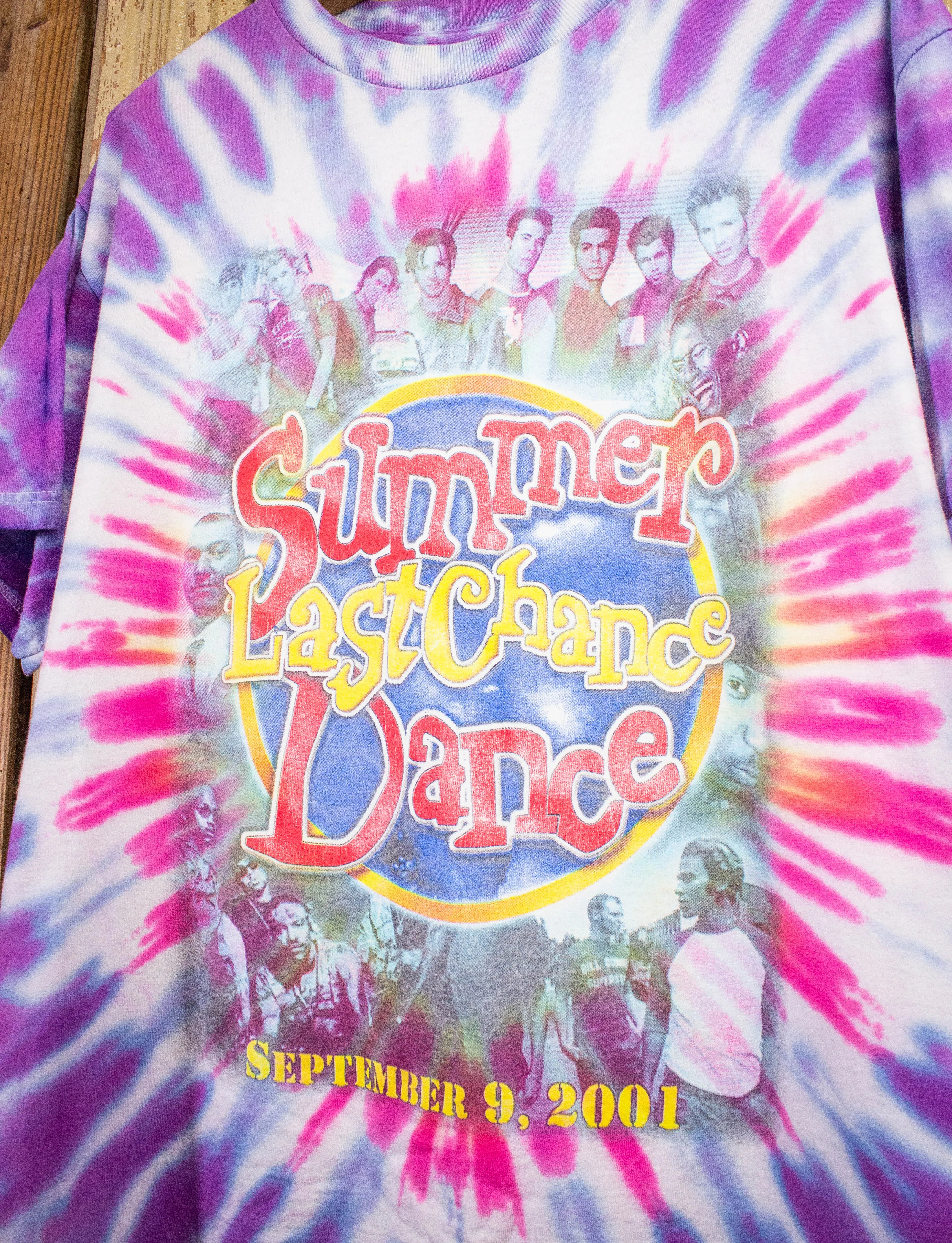 Vintage Summer Last Chance Dance Concert T Shirt 2001 Tie Dye XL