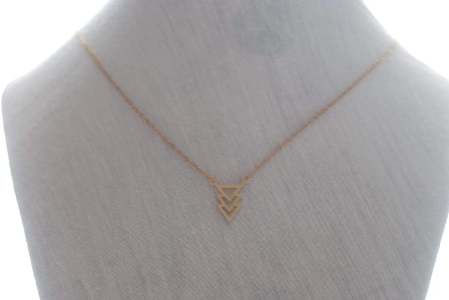 Wholesale Geometric Necklace- Triangle Necklace- Simple Everyday Jewelry by HeirloomEnvy