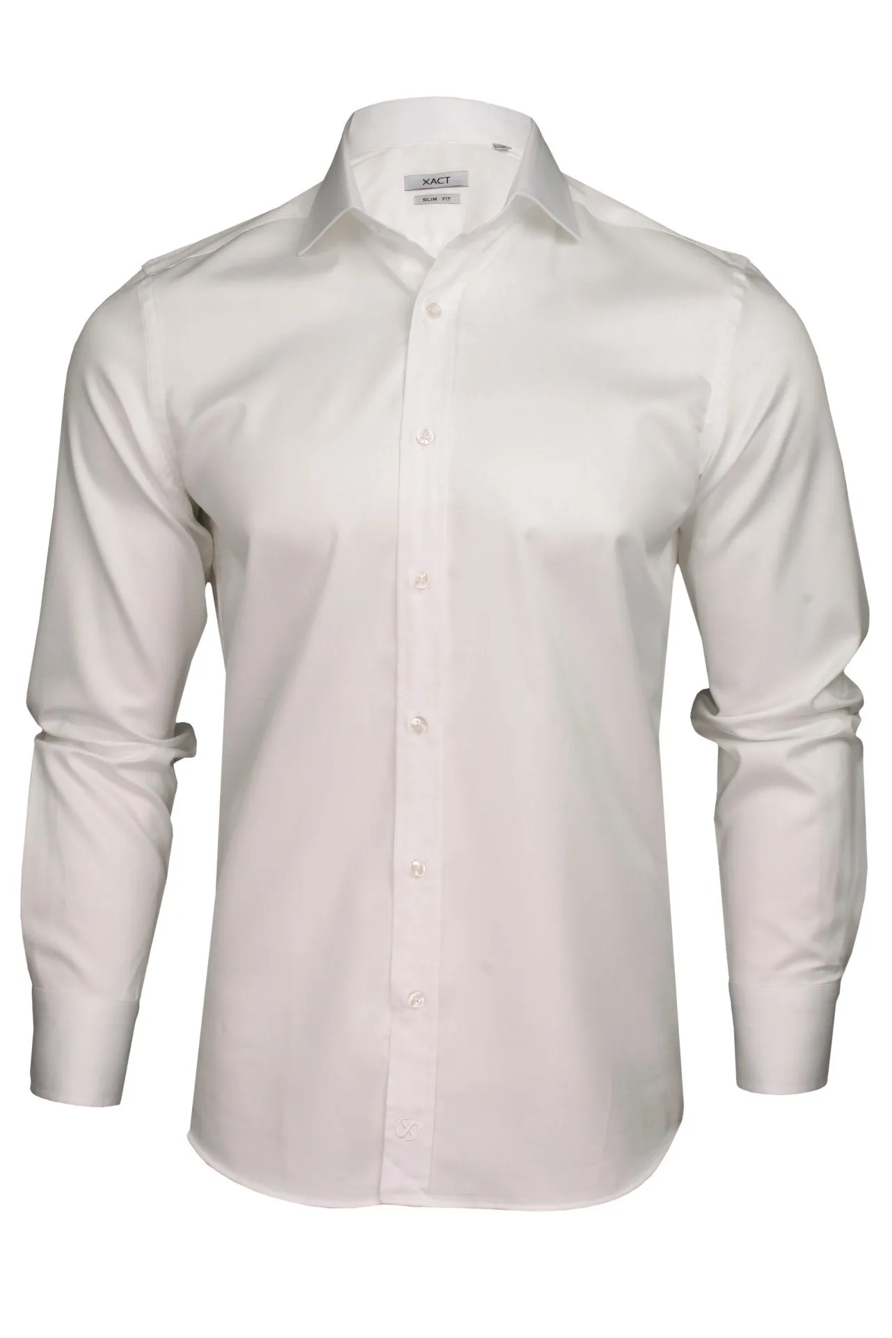 Xact Men's Formal Business Shirt - Premium 100% Cotton, Long Sleeved