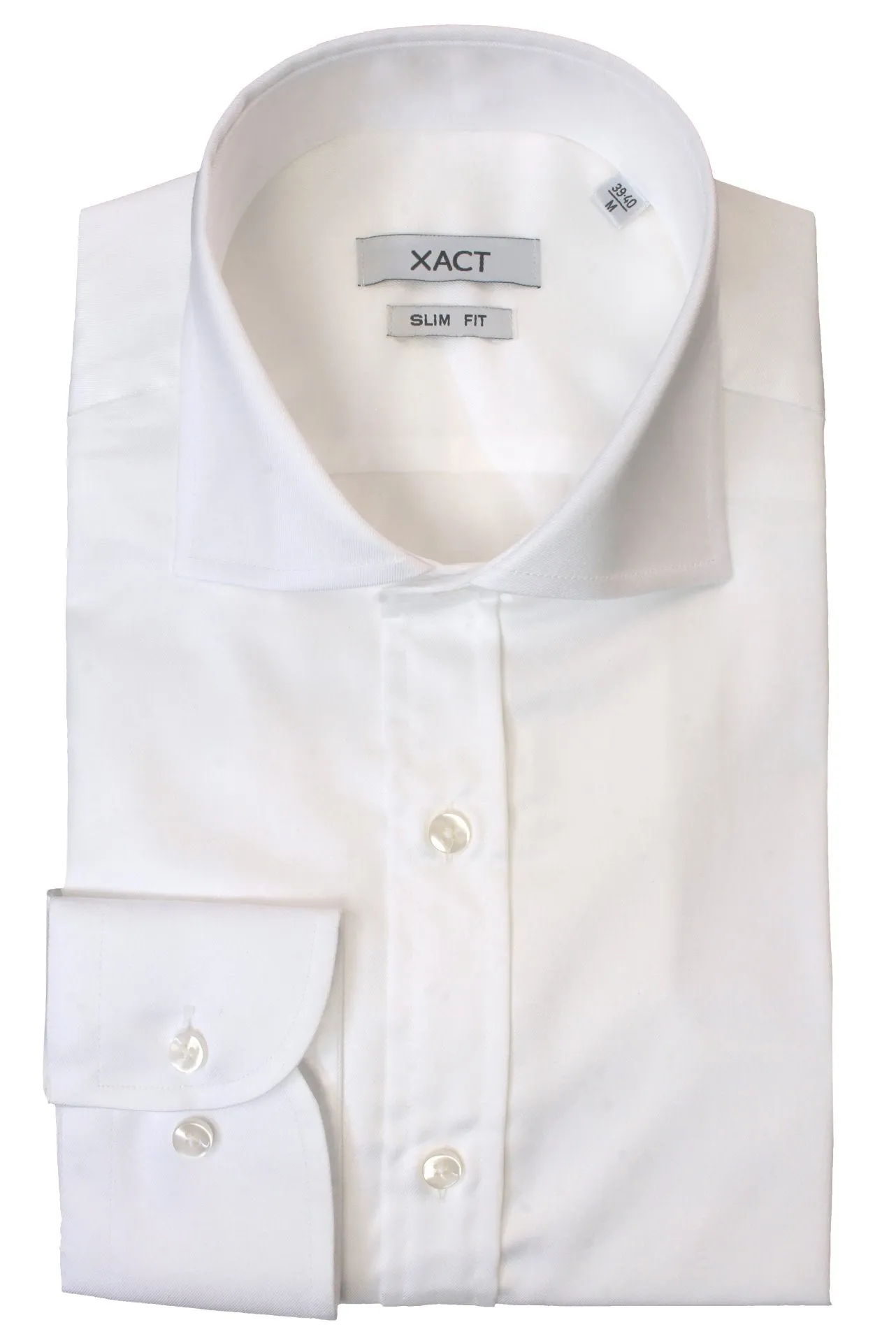 Xact Men's Formal Business Shirt - Premium 100% Cotton, Long Sleeved