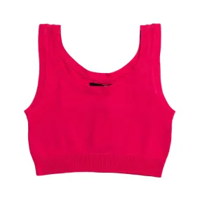 XT Studio women's cotton tank top. Fuchsia colour