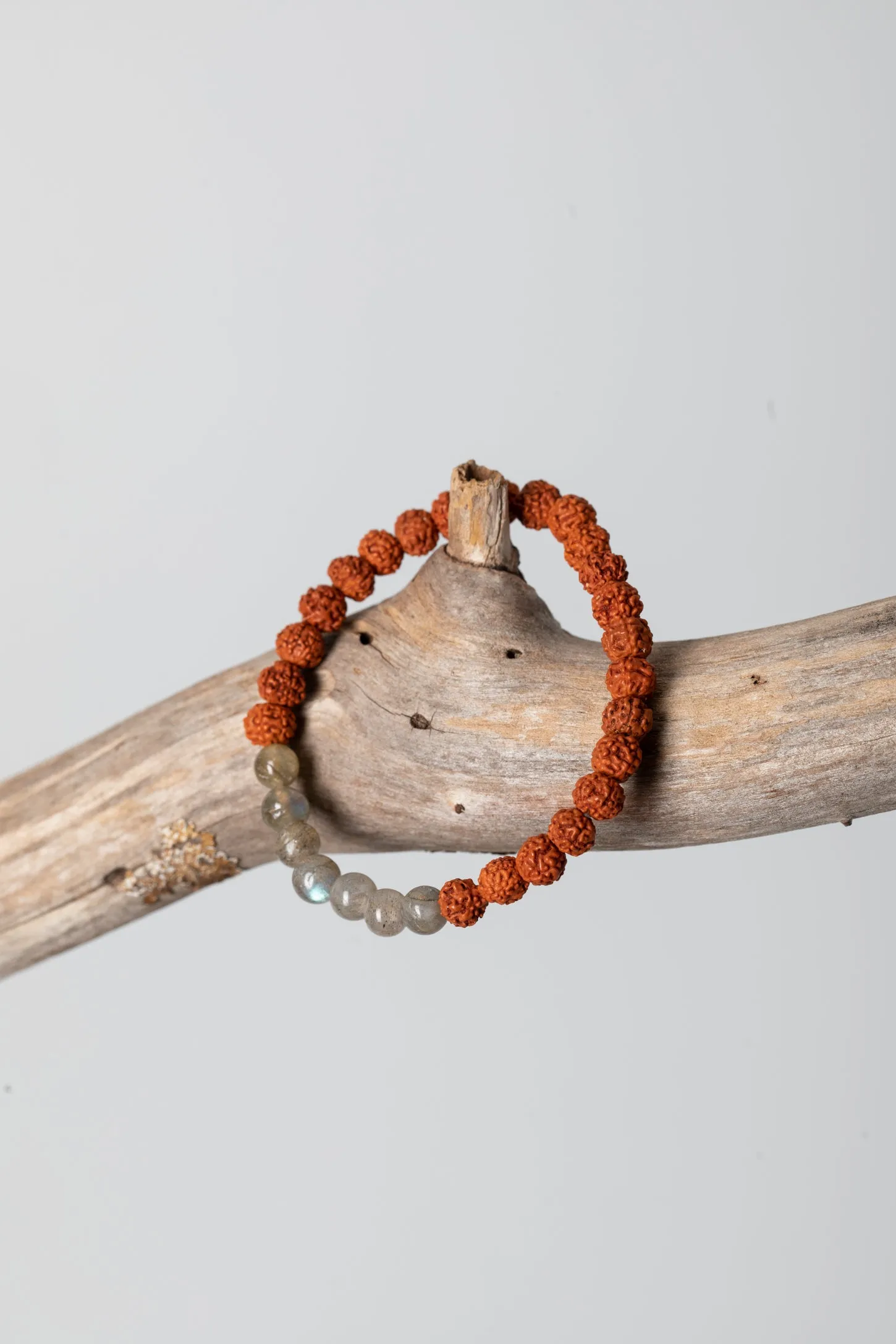 Zen Beaded Gemstone Rudraksha Bracelet