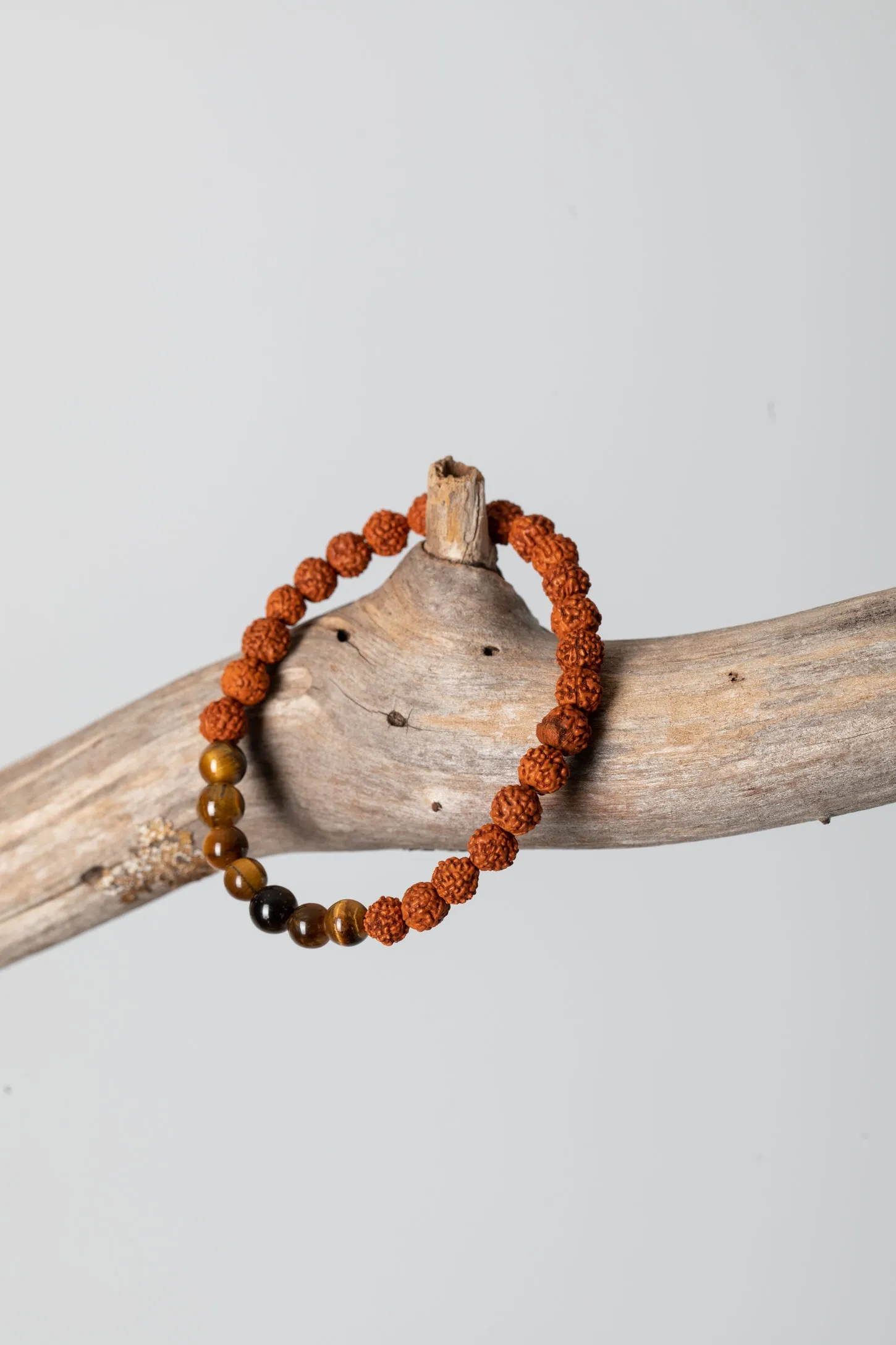 Zen Beaded Gemstone Rudraksha Bracelet